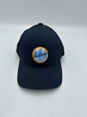Travis Mathew Navy Palm Patch Cap